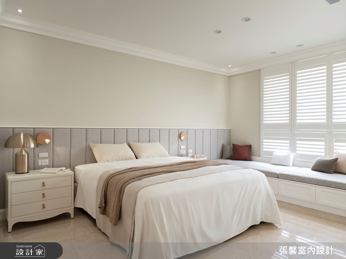 52坪新成屋(5年以下)＿美式風臥室臥榻案例圖片＿張馨室內設計/瀚觀室內裝修設計工程有限公司＿張馨_徜徉 書海國度之20