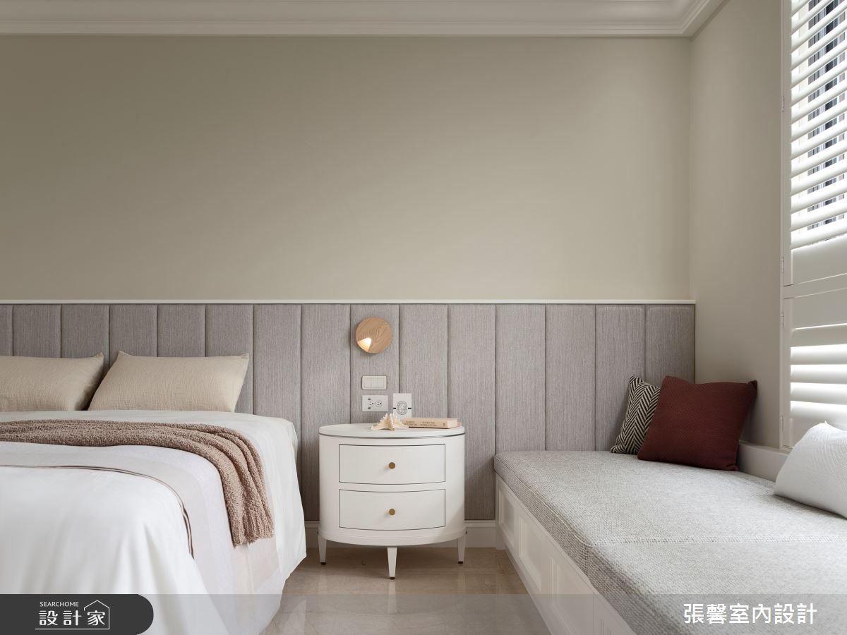 52坪新成屋(5年以下)＿美式風臥室臥榻案例圖片＿張馨室內設計/瀚觀室內裝修設計工程有限公司＿張馨_徜徉 書海國度之21