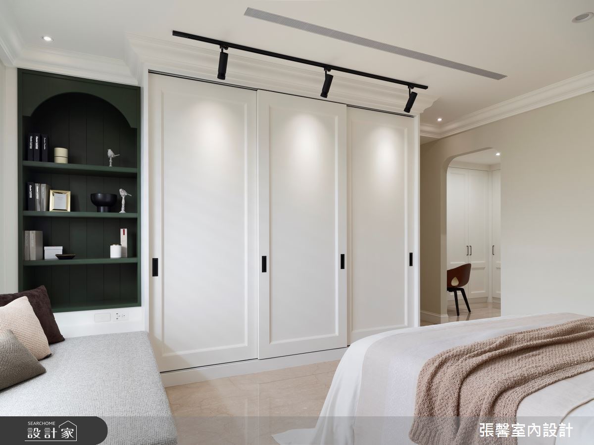 52坪新成屋(5年以下)＿美式風臥室臥榻案例圖片＿張馨室內設計/瀚觀室內裝修設計工程有限公司＿張馨_徜徉 書海國度之22