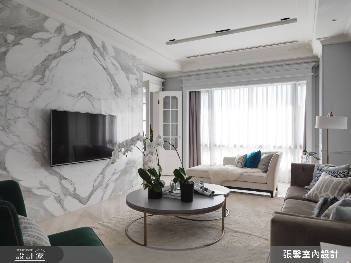 177坪毛胚屋＿美式風客廳案例圖片＿張馨室內設計/瀚觀室內裝修設計工程有限公司＿張馨_大別墅小時尚之3