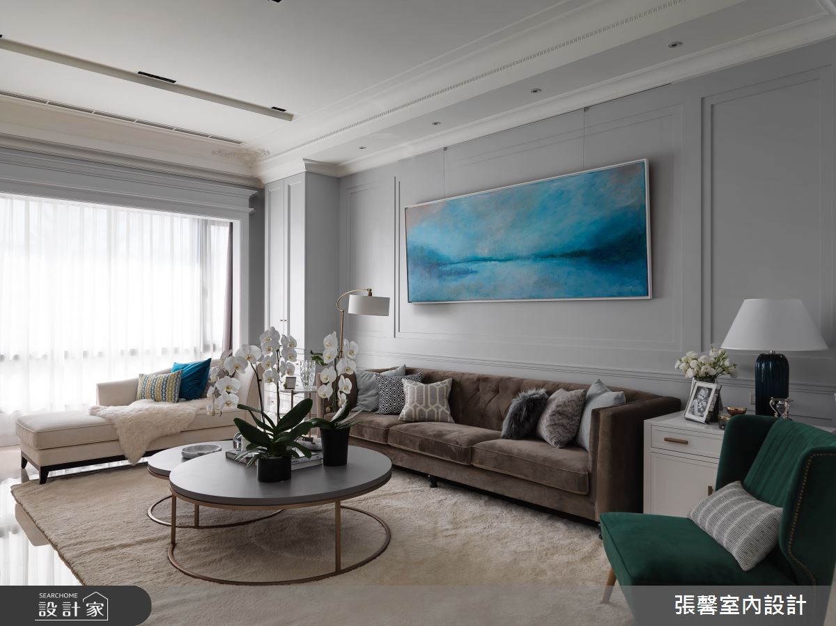 177坪毛胚屋＿美式風客廳案例圖片＿張馨室內設計/瀚觀室內裝修設計工程有限公司＿張馨_大別墅小時尚之4