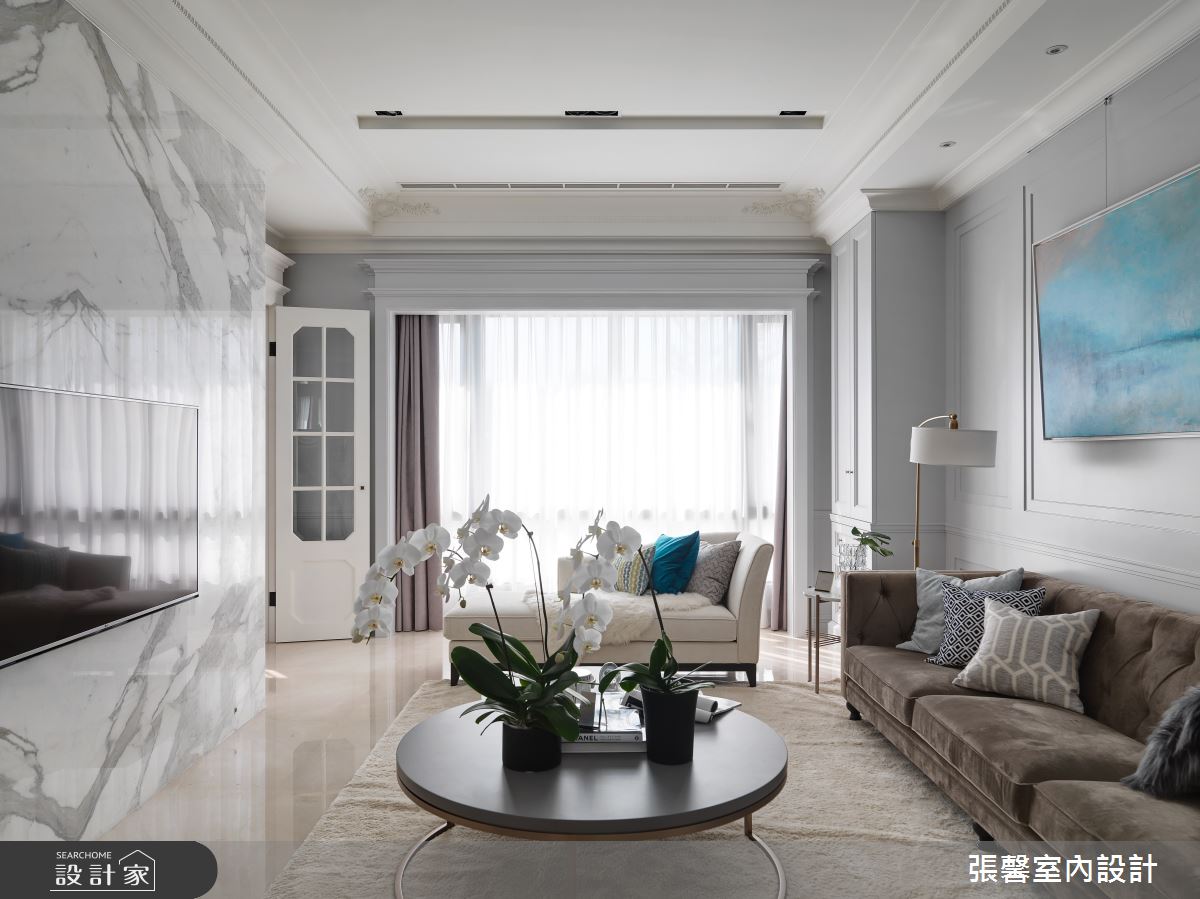 177坪毛胚屋＿美式風客廳案例圖片＿張馨室內設計/瀚觀室內裝修設計工程有限公司＿張馨_大別墅小時尚之5