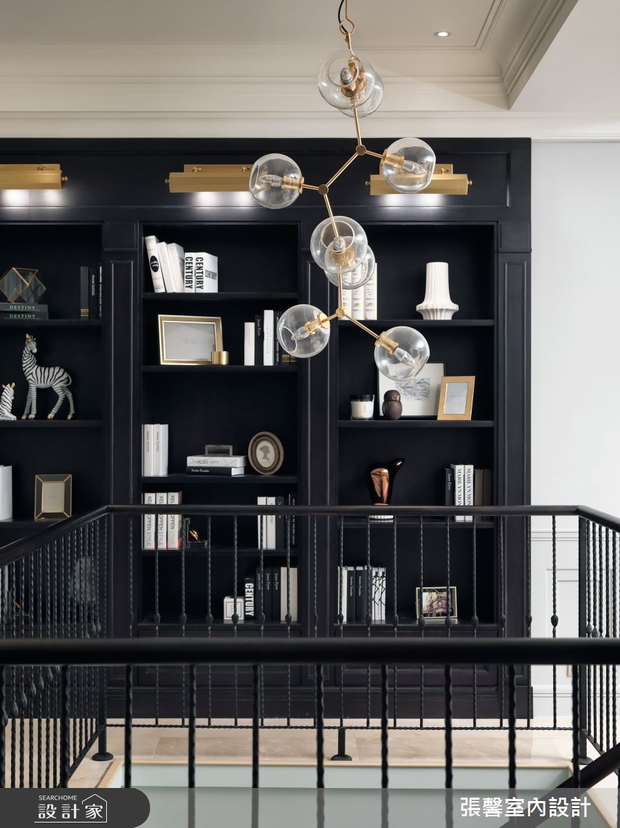 177坪毛胚屋＿美式風樓梯案例圖片＿張馨室內設計/瀚觀室內裝修設計工程有限公司＿張馨_大別墅小時尚之8