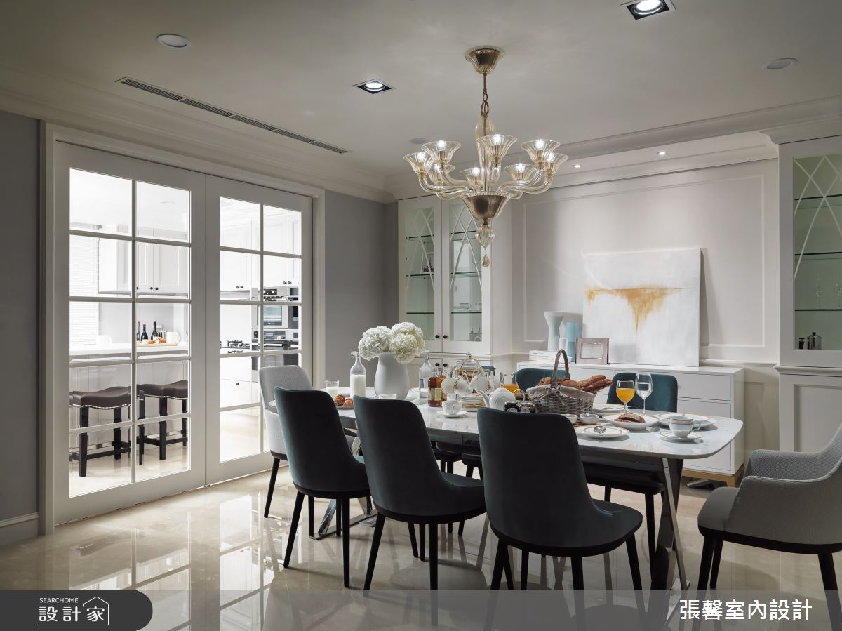 177坪毛胚屋＿美式風餐廳廚房案例圖片＿張馨室內設計/瀚觀室內裝修設計工程有限公司＿張馨_大別墅小時尚之10