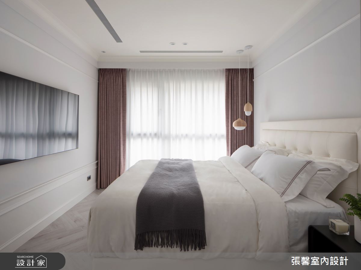 40坪毛胚屋＿美式風臥室案例圖片＿張馨室內設計/瀚觀室內裝修設計工程有限公司＿張馨_清晨巴黎之15