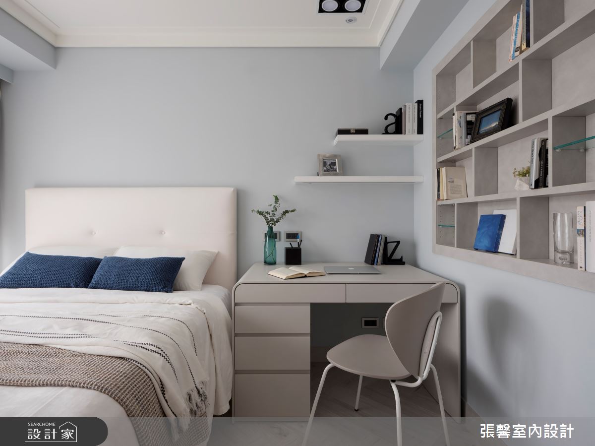 40坪毛胚屋＿美式風臥室案例圖片＿張馨室內設計/瀚觀室內裝修設計工程有限公司＿張馨_清晨巴黎之28