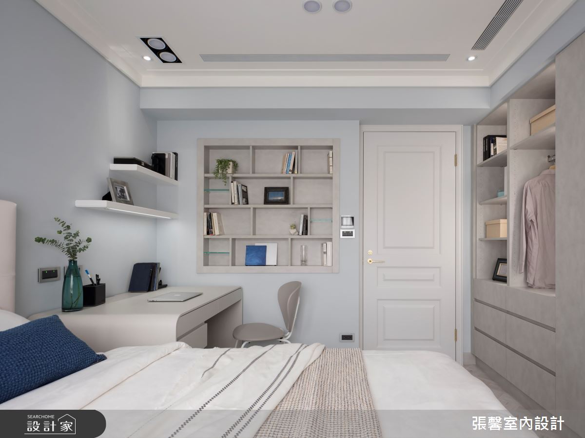 40坪毛胚屋＿美式風臥室案例圖片＿張馨室內設計/瀚觀室內裝修設計工程有限公司＿張馨_清晨巴黎之29