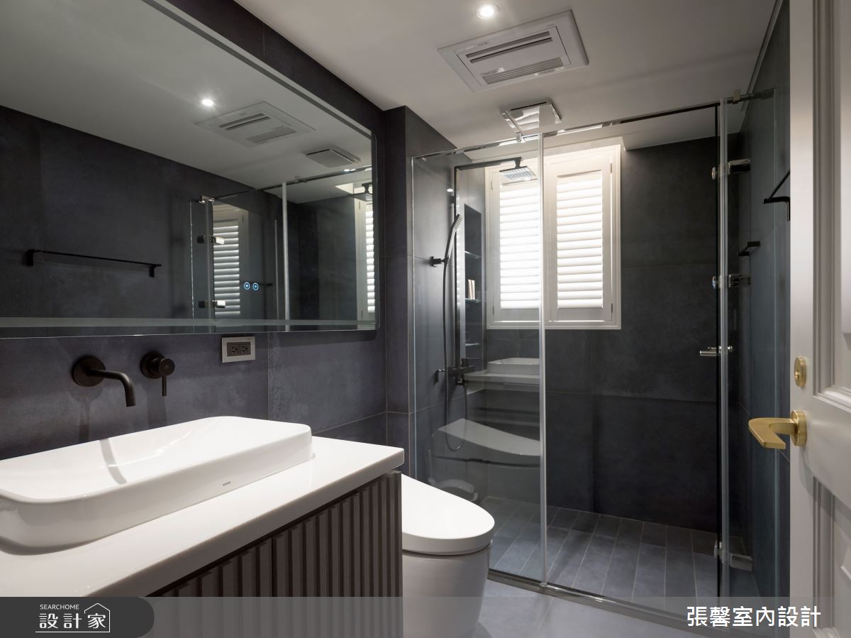 40坪毛胚屋＿美式風浴室案例圖片＿張馨室內設計/瀚觀室內裝修設計工程有限公司＿張馨_清晨巴黎之30
