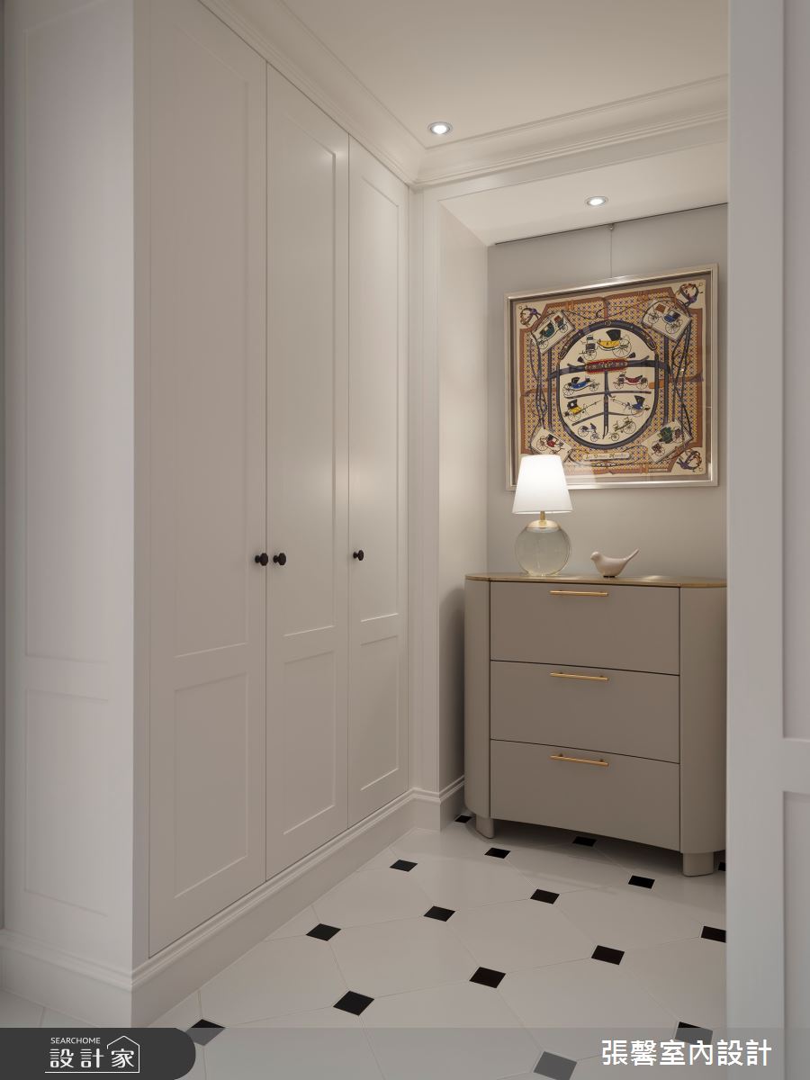 53坪中古屋(5~15年)＿美式風玄關案例圖片＿張馨室內設計/瀚觀室內裝修設計工程有限公司＿張馨_蛻變 怡然生活之2