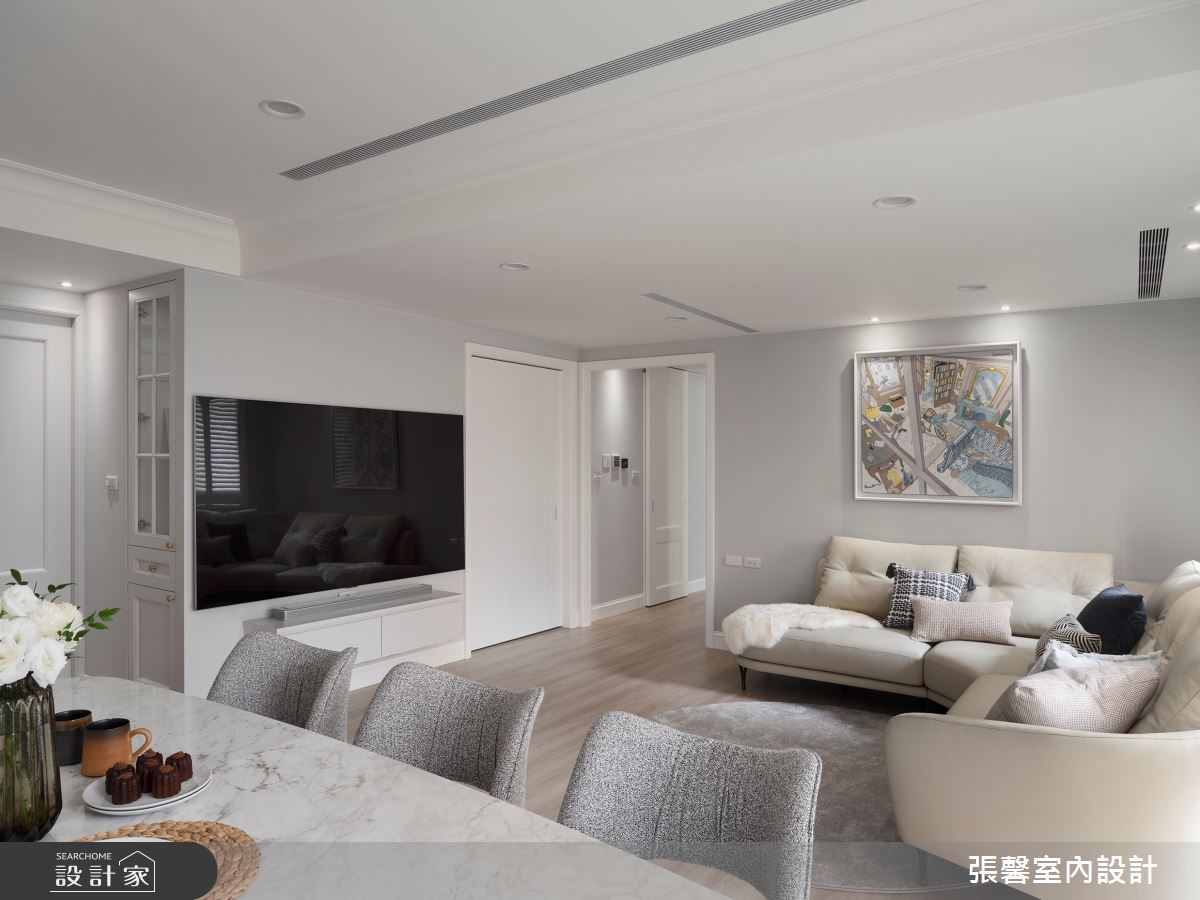 53坪中古屋(5~15年)＿美式風客廳餐廳案例圖片＿張馨室內設計/瀚觀室內裝修設計工程有限公司＿張馨_蛻變 怡然生活之3