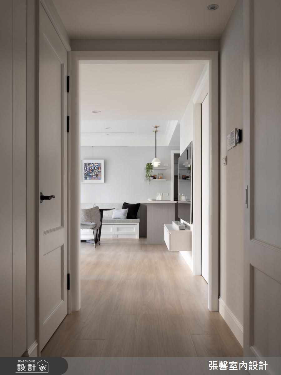 53坪中古屋(5~15年)＿美式風走廊案例圖片＿張馨室內設計/瀚觀室內裝修設計工程有限公司＿張馨_蛻變 怡然生活之12