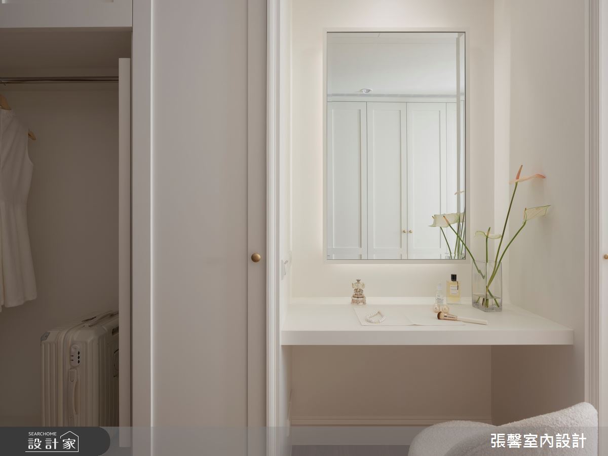 112坪預售屋＿美式風更衣間案例圖片＿張馨室內設計/瀚觀室內裝修設計工程有限公司＿張馨_一個人的白色別墅之13