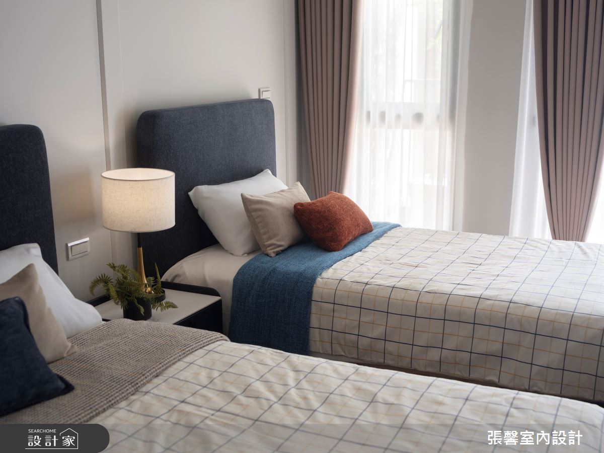 112坪預售屋＿美式風臥室案例圖片＿張馨室內設計/瀚觀室內裝修設計工程有限公司＿張馨_一個人的白色別墅之16