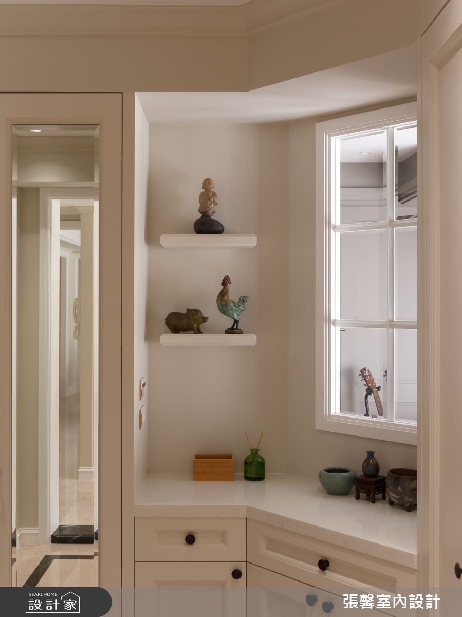 80坪老屋(16~30年)＿美式風玄關案例圖片＿張馨室內設計/瀚觀室內裝修設計工程有限公司＿張馨_名門雅集之2