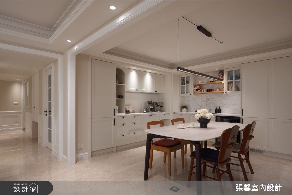 80坪老屋(16~30年)＿美式風餐廳案例圖片＿張馨室內設計/瀚觀室內裝修設計工程有限公司＿張馨_名門雅集之7