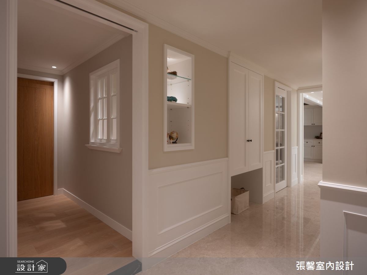 80坪老屋(16~30年)＿美式風走廊案例圖片＿張馨室內設計/瀚觀室內裝修設計工程有限公司＿張馨_名門雅集之14