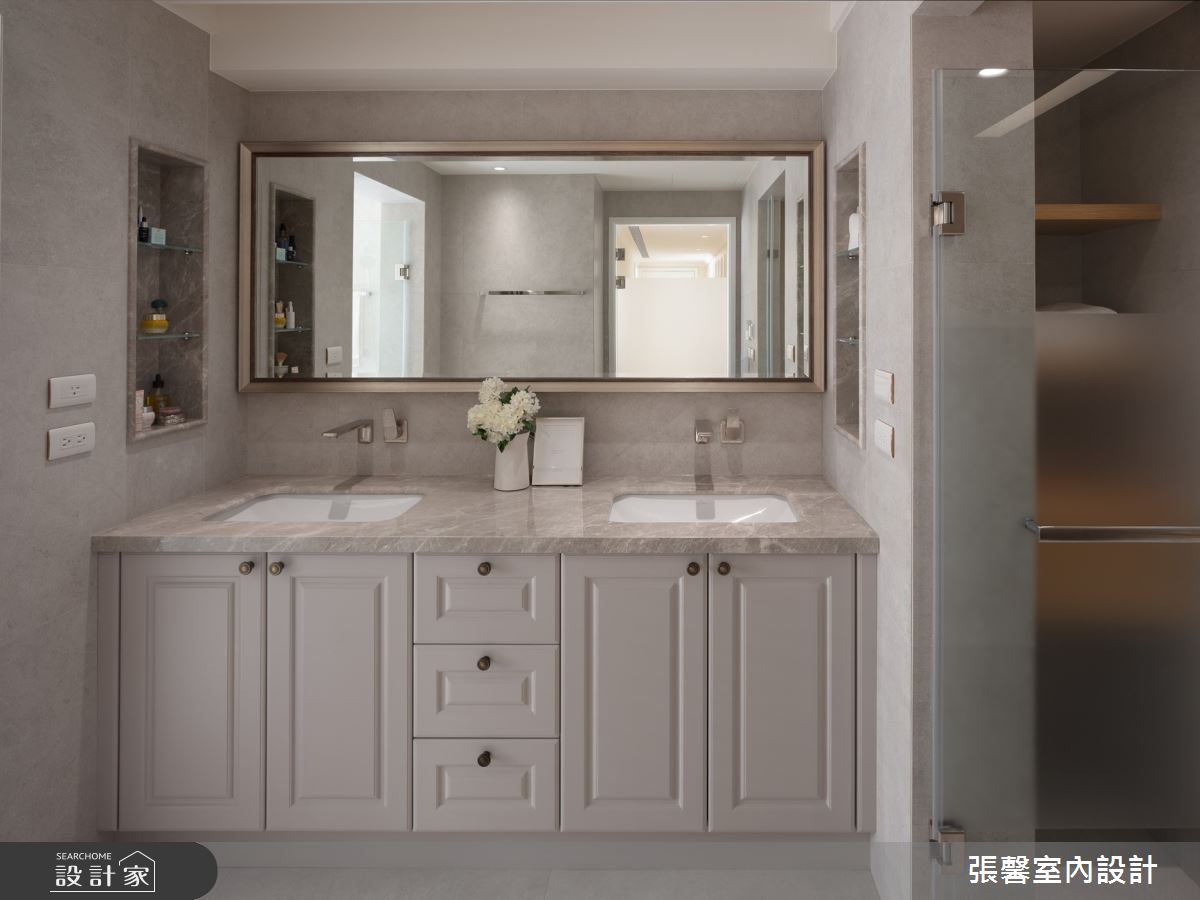 80坪老屋(16~30年)＿美式風浴室案例圖片＿張馨室內設計/瀚觀室內裝修設計工程有限公司＿張馨_名門雅集之22