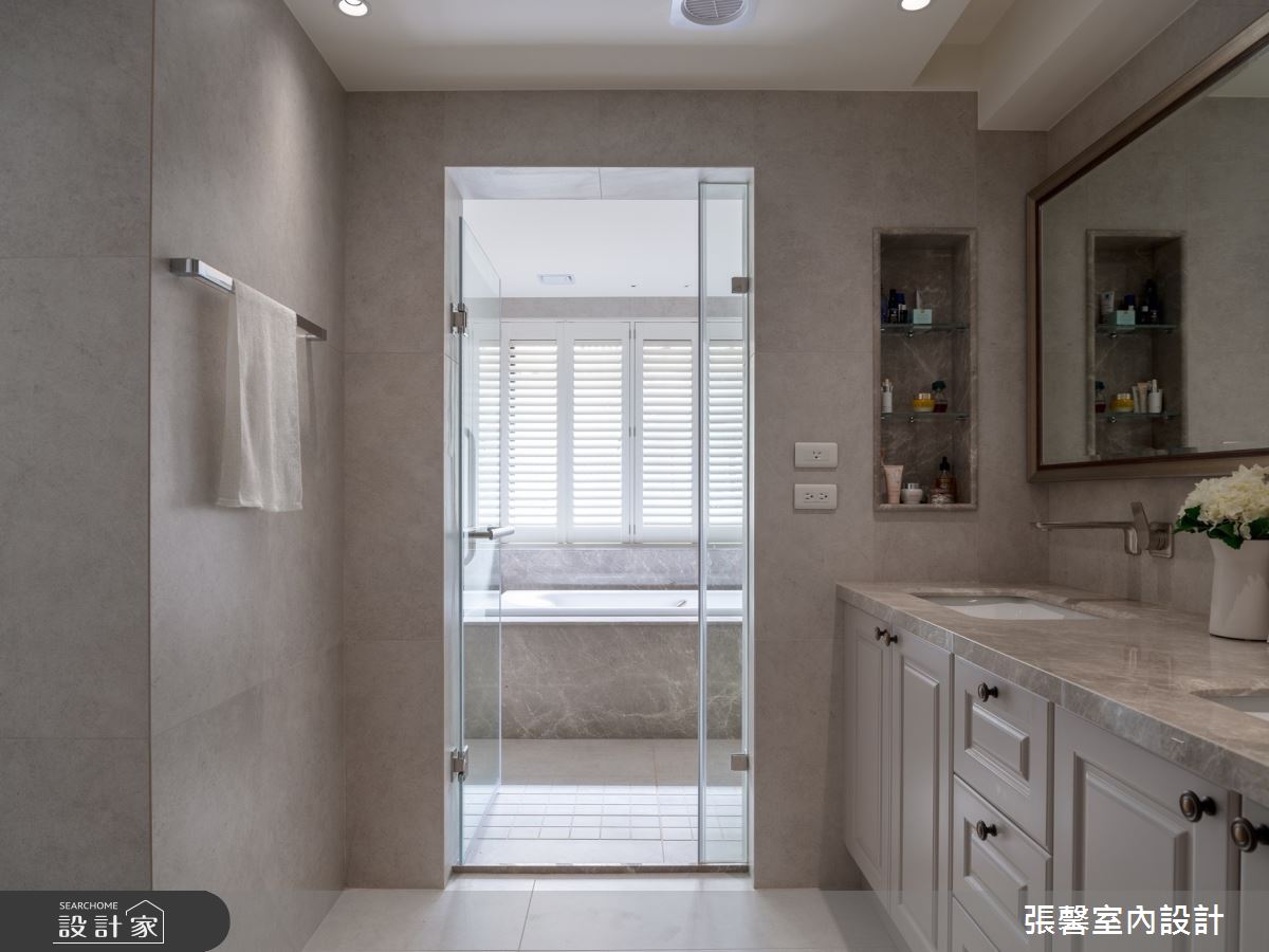 80坪老屋(16~30年)＿美式風浴室案例圖片＿張馨室內設計/瀚觀室內裝修設計工程有限公司＿張馨_名門雅集之23