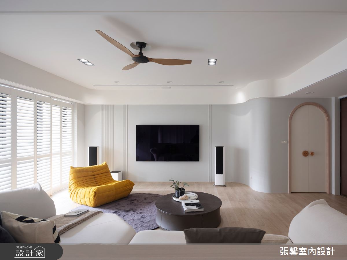 64坪毛胚屋＿美式風客廳案例圖片＿張馨室內設計/瀚觀室內裝修設計工程有限公司＿張馨_獨享 童話圓舞曲之5