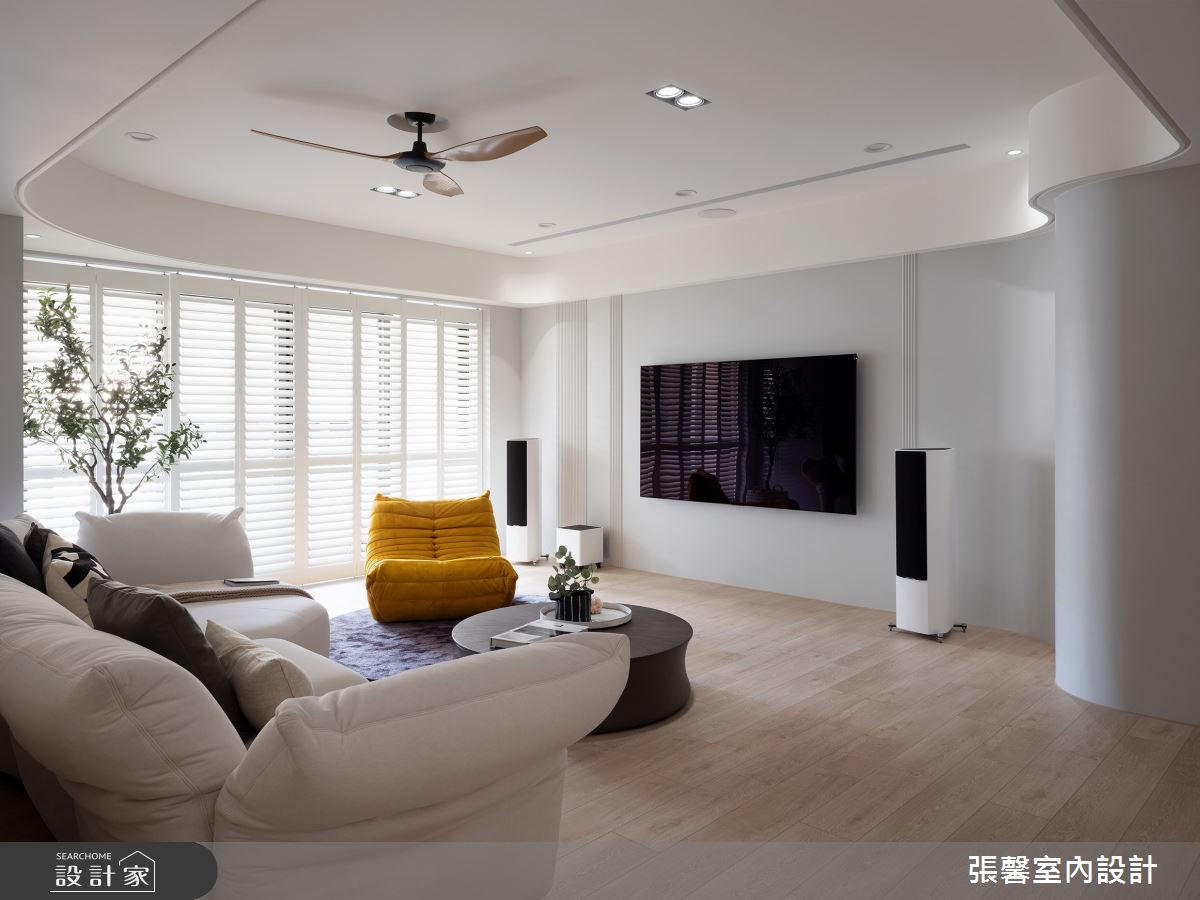 64坪毛胚屋＿美式風客廳案例圖片＿張馨室內設計/瀚觀室內裝修設計工程有限公司＿張馨_獨享 童話圓舞曲之6