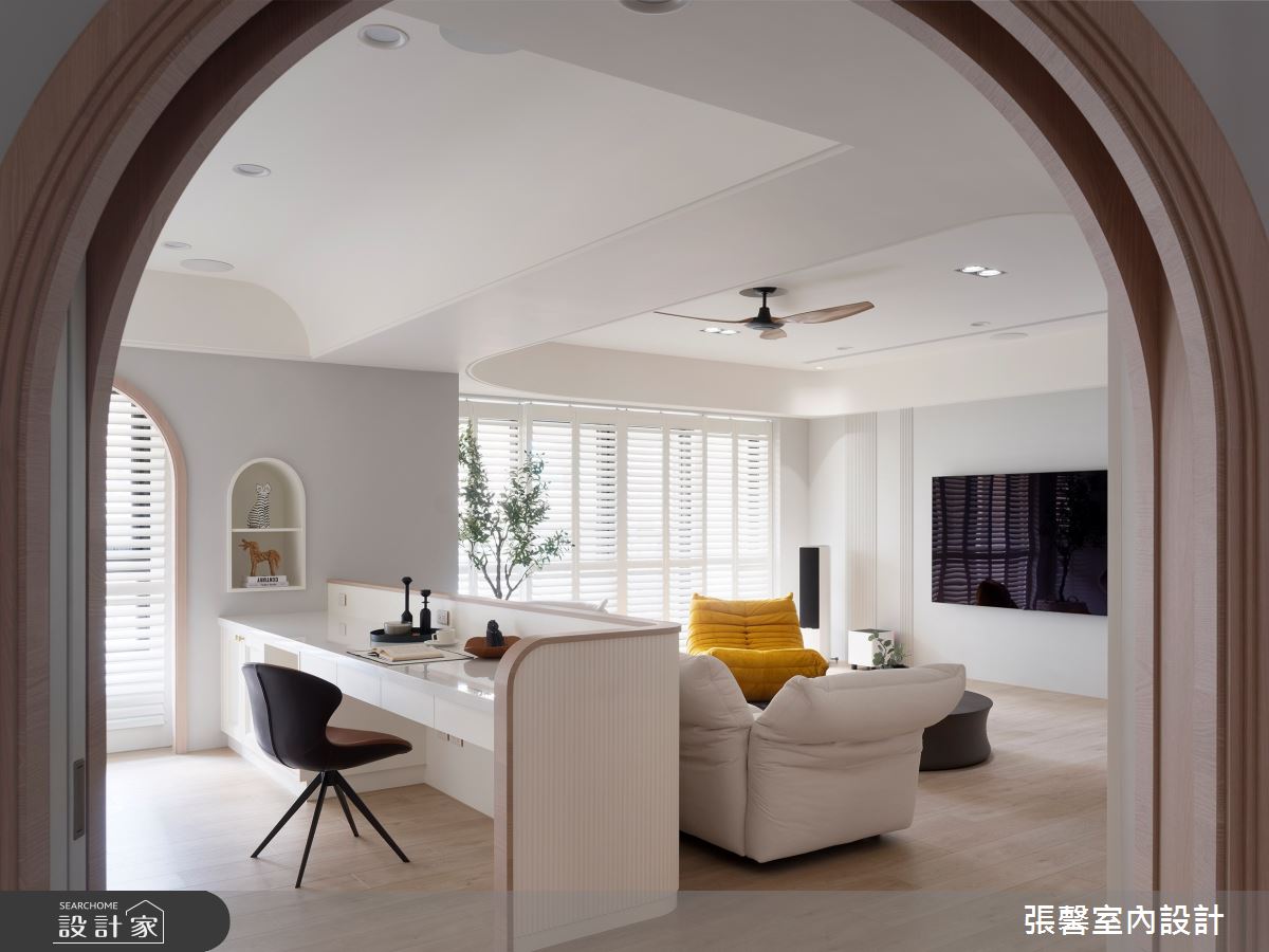 64坪毛胚屋＿美式風書房工作區案例圖片＿張馨室內設計/瀚觀室內裝修設計工程有限公司＿張馨_獨享 童話圓舞曲之8