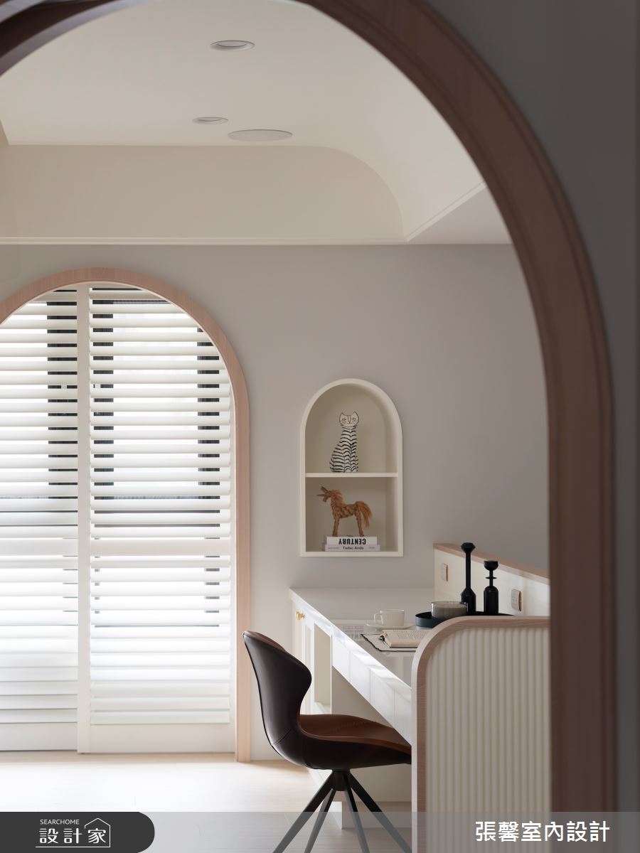 64坪毛胚屋＿美式風書房工作區案例圖片＿張馨室內設計/瀚觀室內裝修設計工程有限公司＿張馨_獨享 童話圓舞曲之9