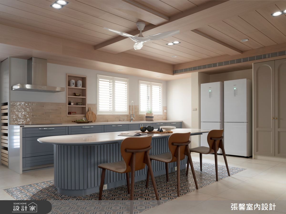 64坪毛胚屋＿美式風餐廳廚房案例圖片＿張馨室內設計/瀚觀室內裝修設計工程有限公司＿張馨_獨享 童話圓舞曲之12