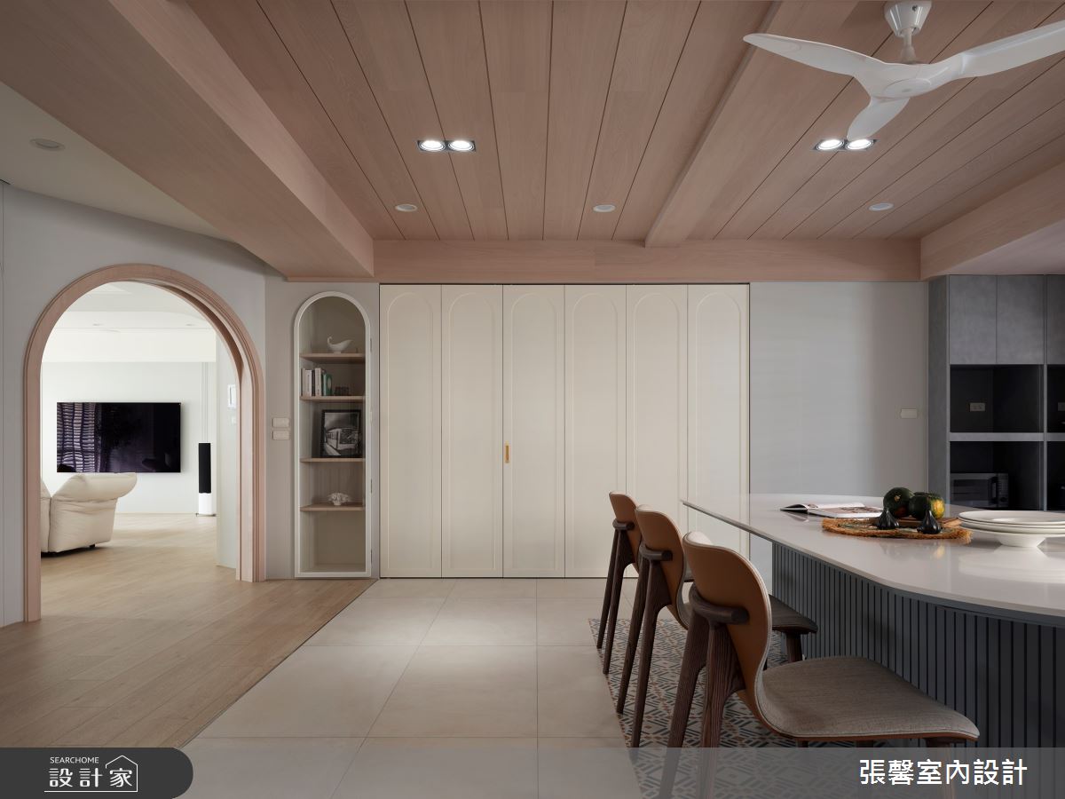 64坪毛胚屋＿美式風餐廳廚房案例圖片＿張馨室內設計/瀚觀室內裝修設計工程有限公司＿張馨_獨享 童話圓舞曲之14