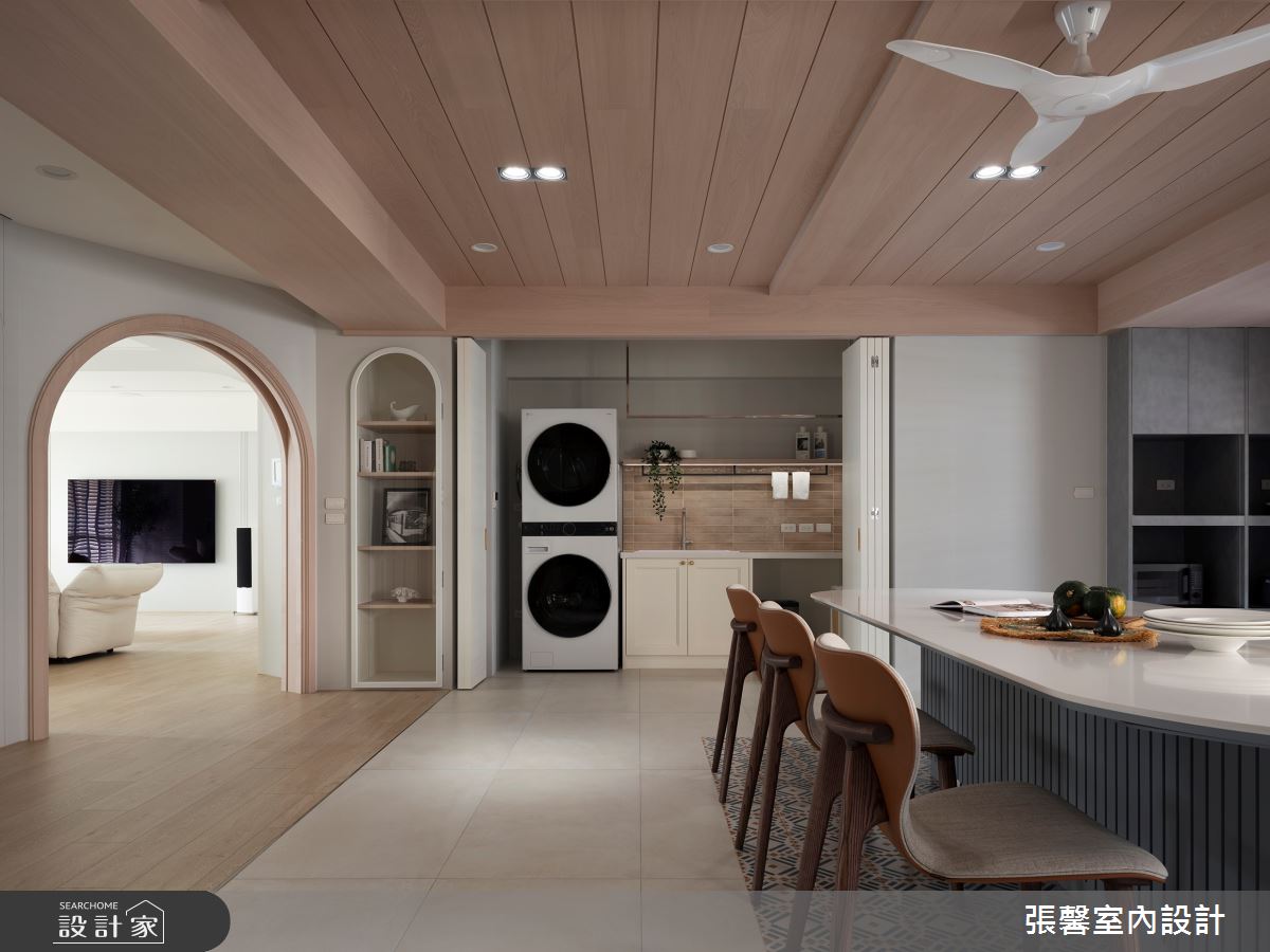 64坪毛胚屋＿美式風餐廳廚房案例圖片＿張馨室內設計/瀚觀室內裝修設計工程有限公司＿張馨_獨享 童話圓舞曲之15