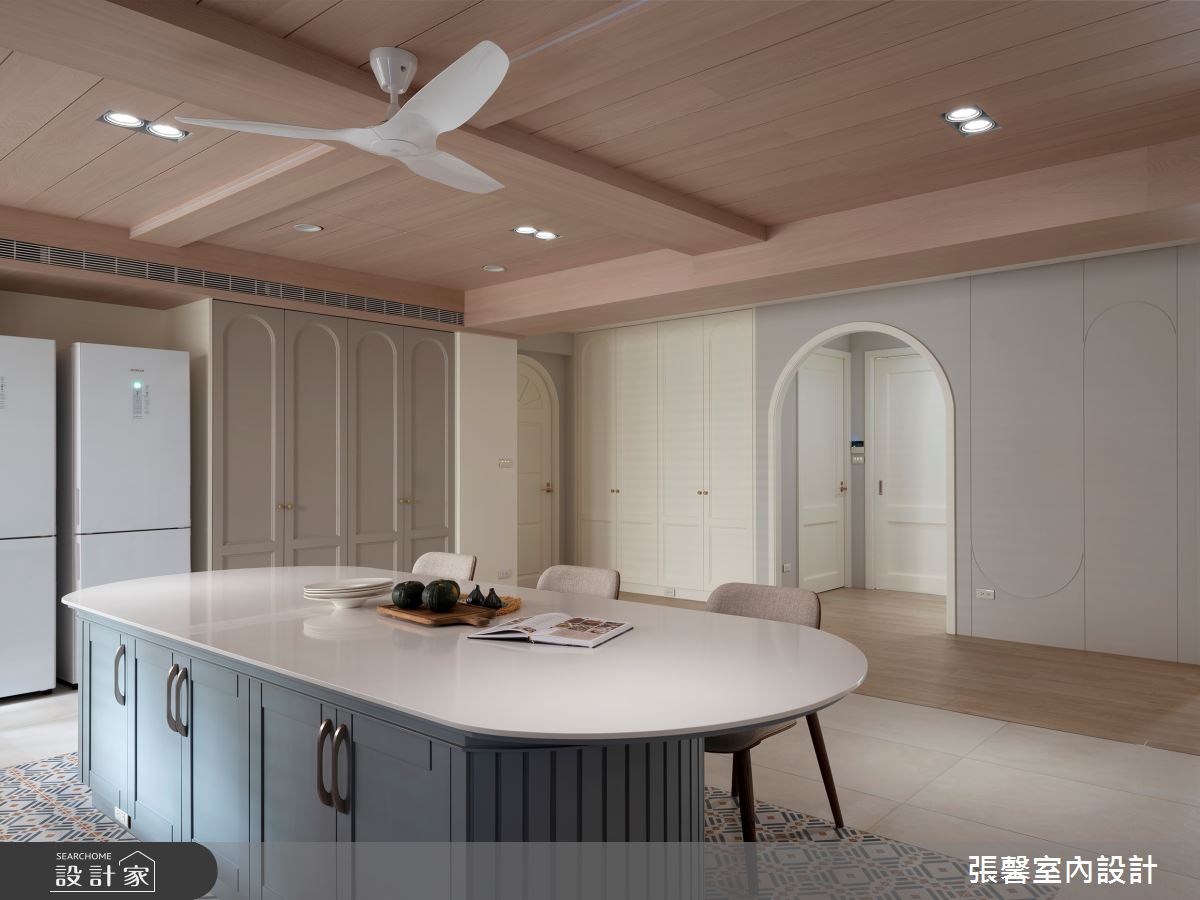 64坪毛胚屋＿美式風餐廳廚房案例圖片＿張馨室內設計/瀚觀室內裝修設計工程有限公司＿張馨_獨享 童話圓舞曲之17