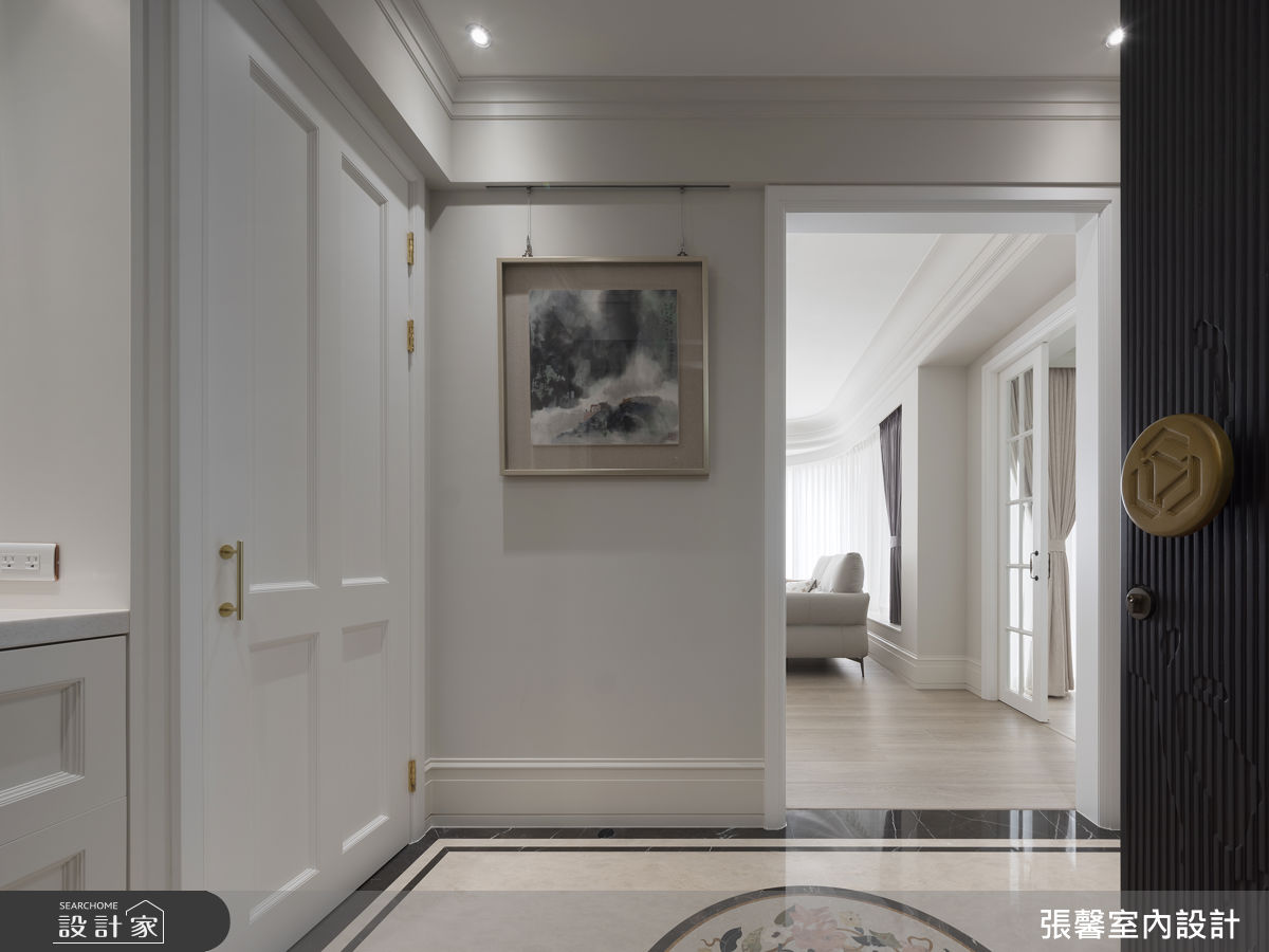 72坪毛胚屋＿美式風玄關客廳案例圖片＿張馨室內設計/瀚觀室內裝修設計工程有限公司＿張馨_晴空 和煦之1