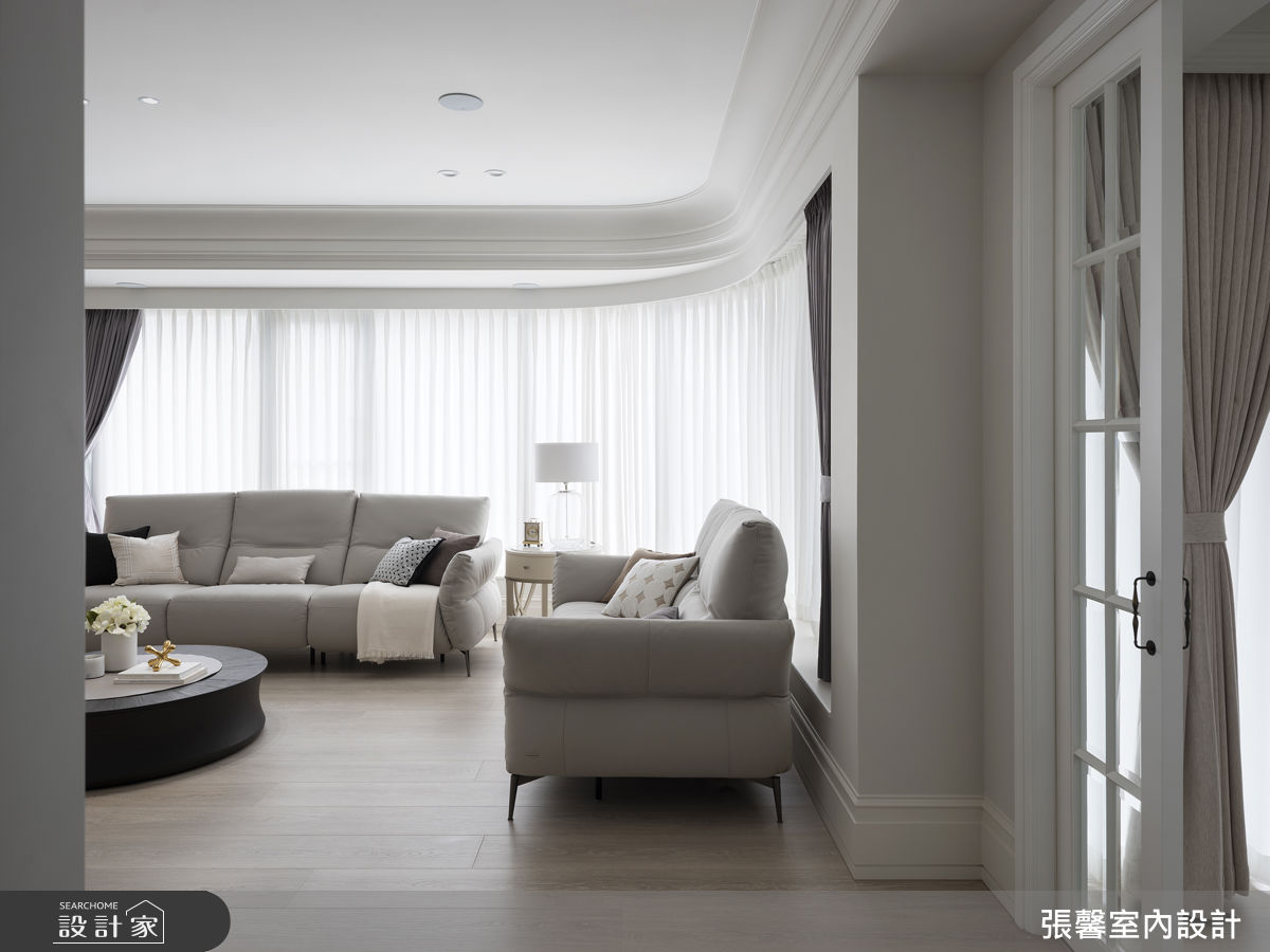 72坪毛胚屋＿美式風客廳案例圖片＿張馨室內設計/瀚觀室內裝修設計工程有限公司＿張馨_晴空 和煦之2