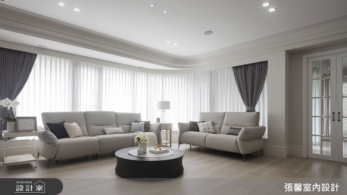 72坪毛胚屋＿美式風客廳案例圖片＿張馨室內設計/瀚觀室內裝修設計工程有限公司＿張馨_晴空 和煦之3