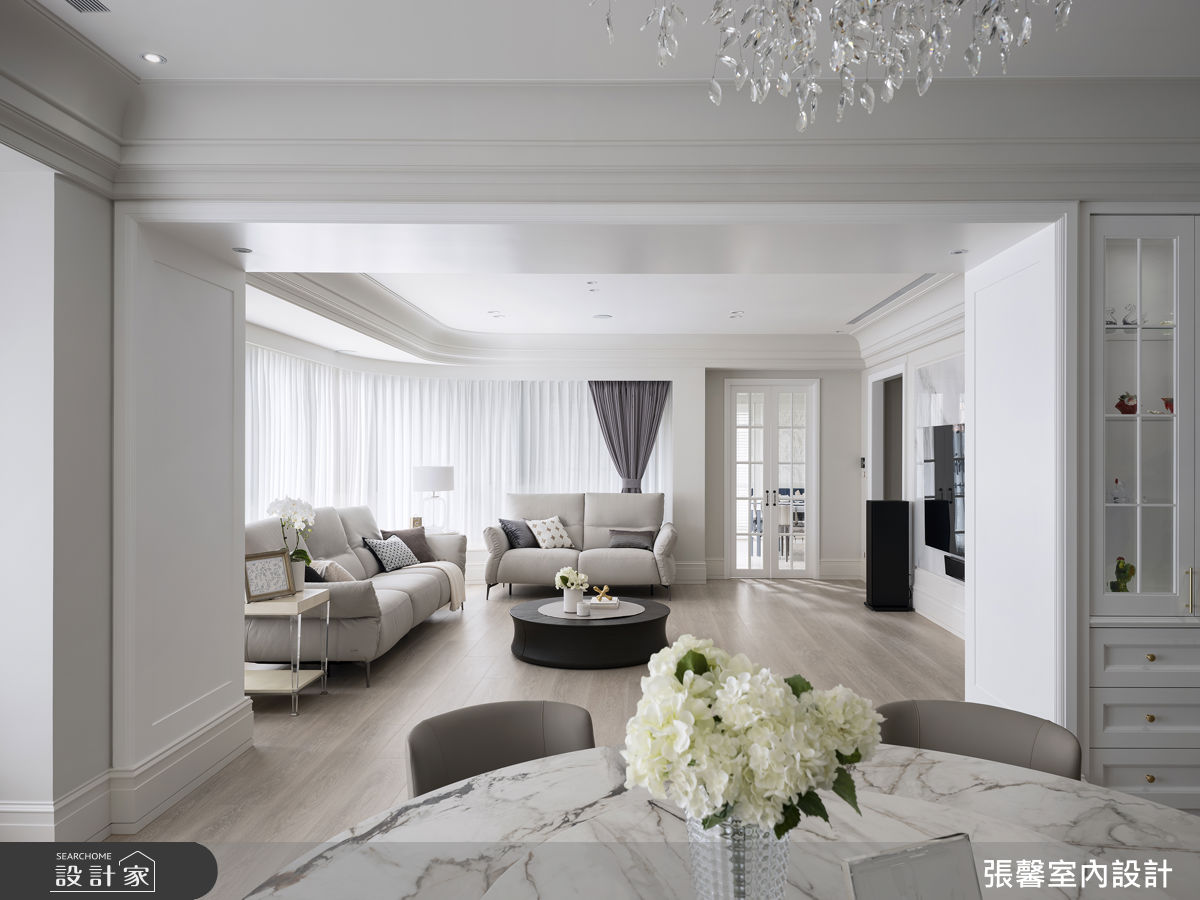 72坪毛胚屋＿美式風客廳餐廳案例圖片＿張馨室內設計/瀚觀室內裝修設計工程有限公司＿張馨_晴空 和煦之9