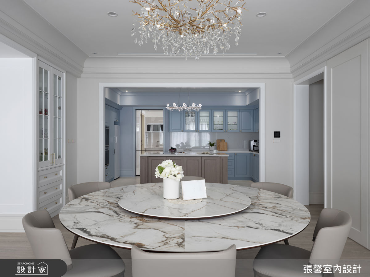 72坪毛胚屋＿美式風餐廳廚房中島案例圖片＿張馨室內設計/瀚觀室內裝修設計工程有限公司＿張馨_晴空 和煦之15
