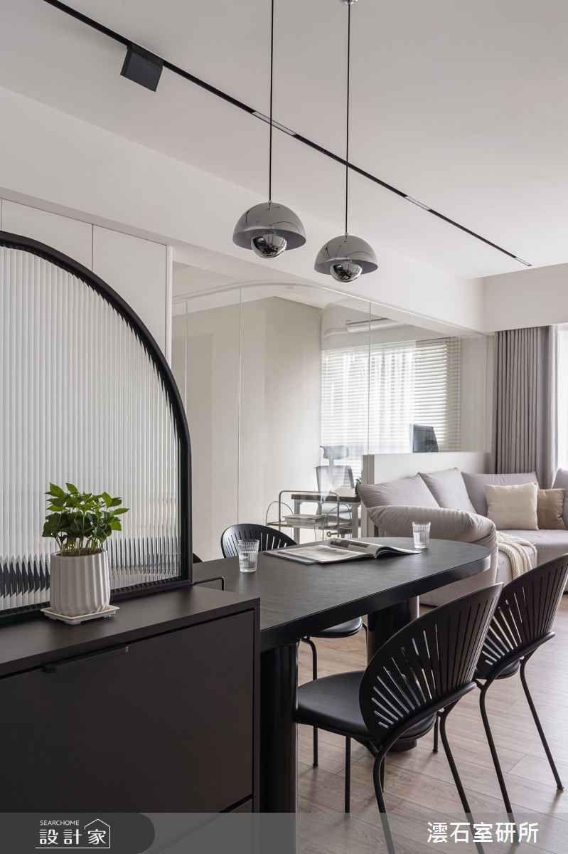18坪新成屋(5年以下)＿簡約風玄關客廳餐廳案例圖片＿澐石室研所＿澐石_01鉅虹水岸岩之10
