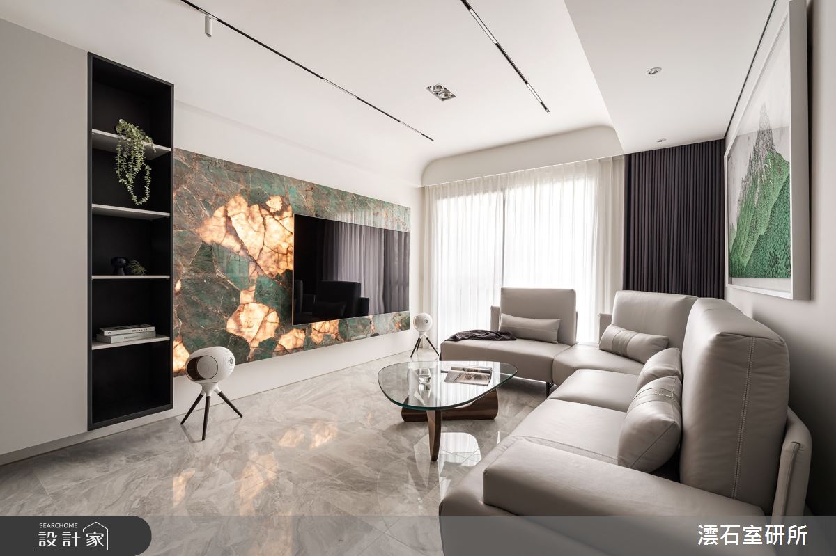 27坪新成屋(5年以下)＿現代風客廳案例圖片＿澐石室研所＿澐石_03順天科博之3