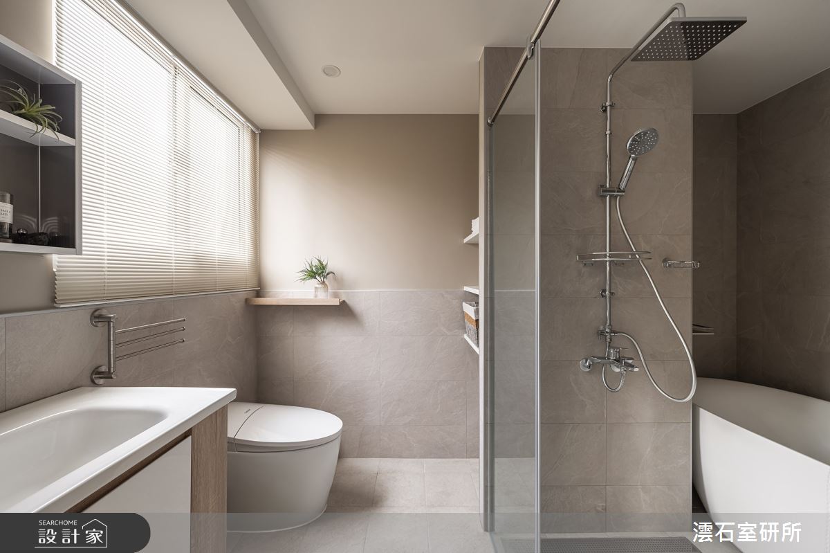 35坪老屋(31~40年)＿北歐風浴室案例圖片＿澐石室研所＿澐石_04曉明殿廈之10