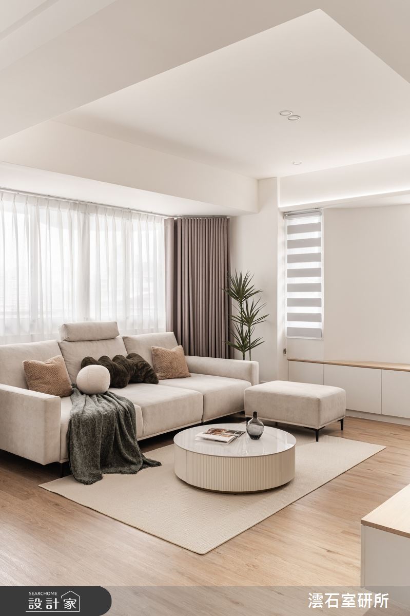 35坪老屋(31~40年)＿北歐風客廳案例圖片＿澐石室研所＿澐石_04曉明殿廈之4