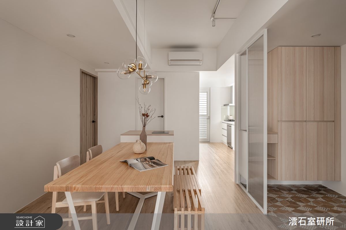 35坪老屋(31~40年)＿北歐風玄關餐廳廚房案例圖片＿澐石室研所＿澐石_04曉明殿廈之2