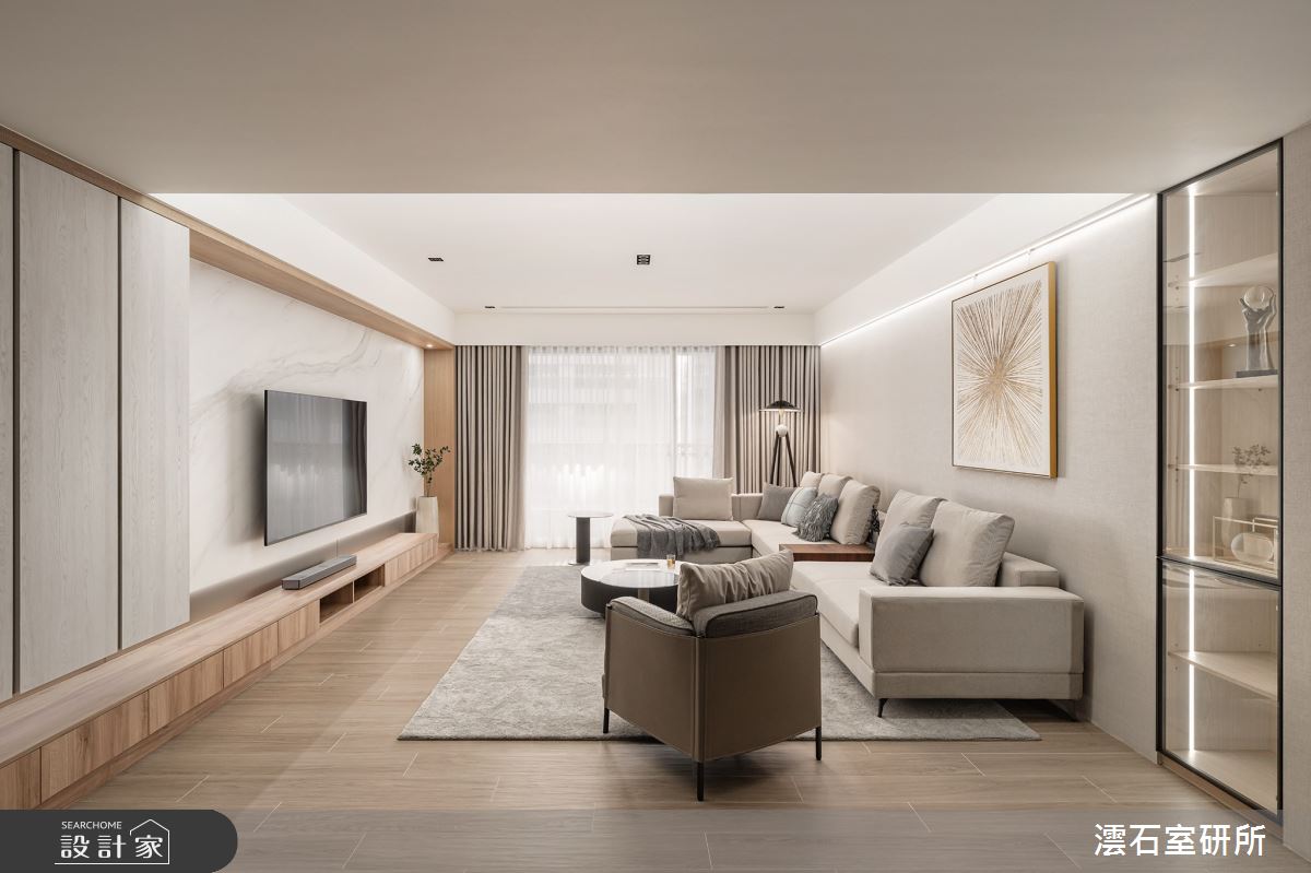 60坪毛胚屋＿人文禪風客廳案例圖片＿澐石室研所＿澐石_05聚合發榮耀之4