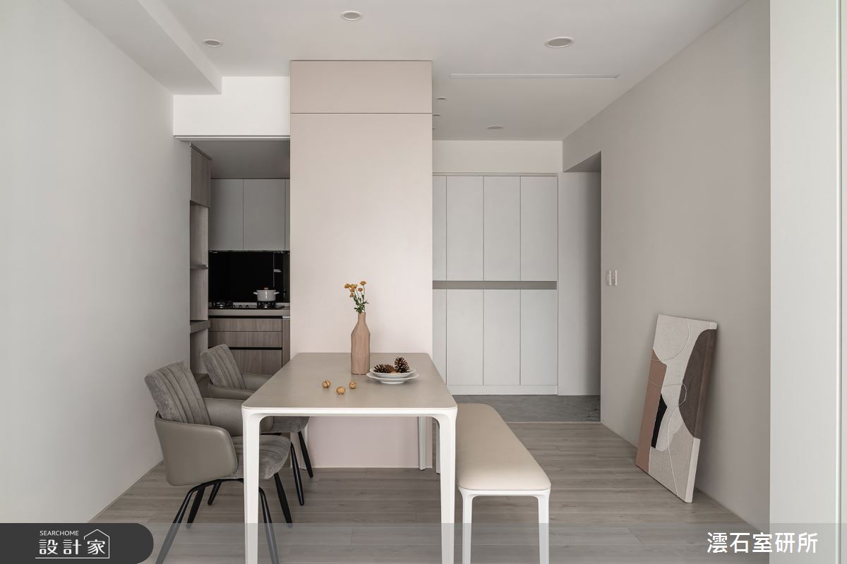 20坪新成屋(5年以下)＿簡約風玄關餐廳廚房案例圖片＿澐石室研所＿澐石_09登陽仰峰之4