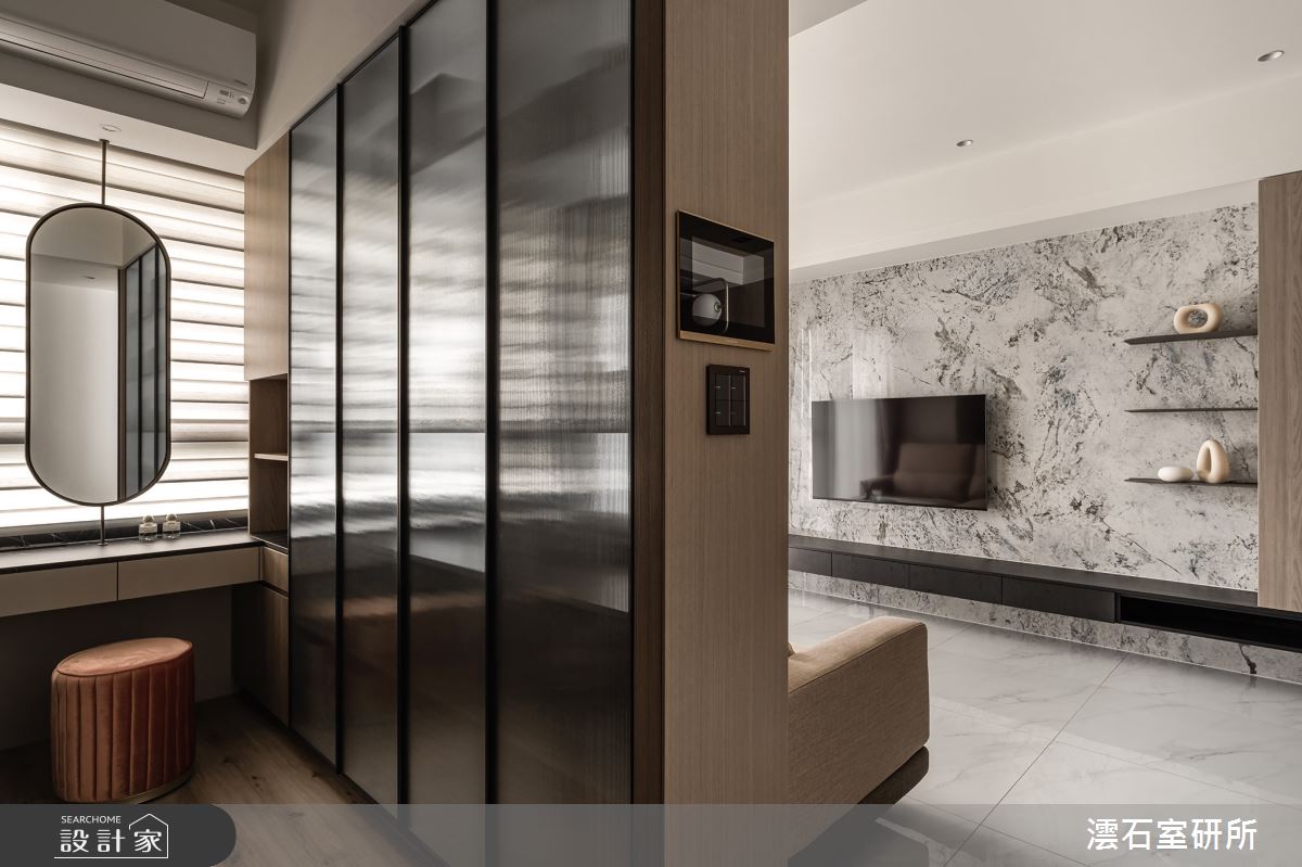 15坪新成屋(5年以下)＿現代風客廳更衣間案例圖片＿澐石室研所＿澐石_11惠宇朗庭之6