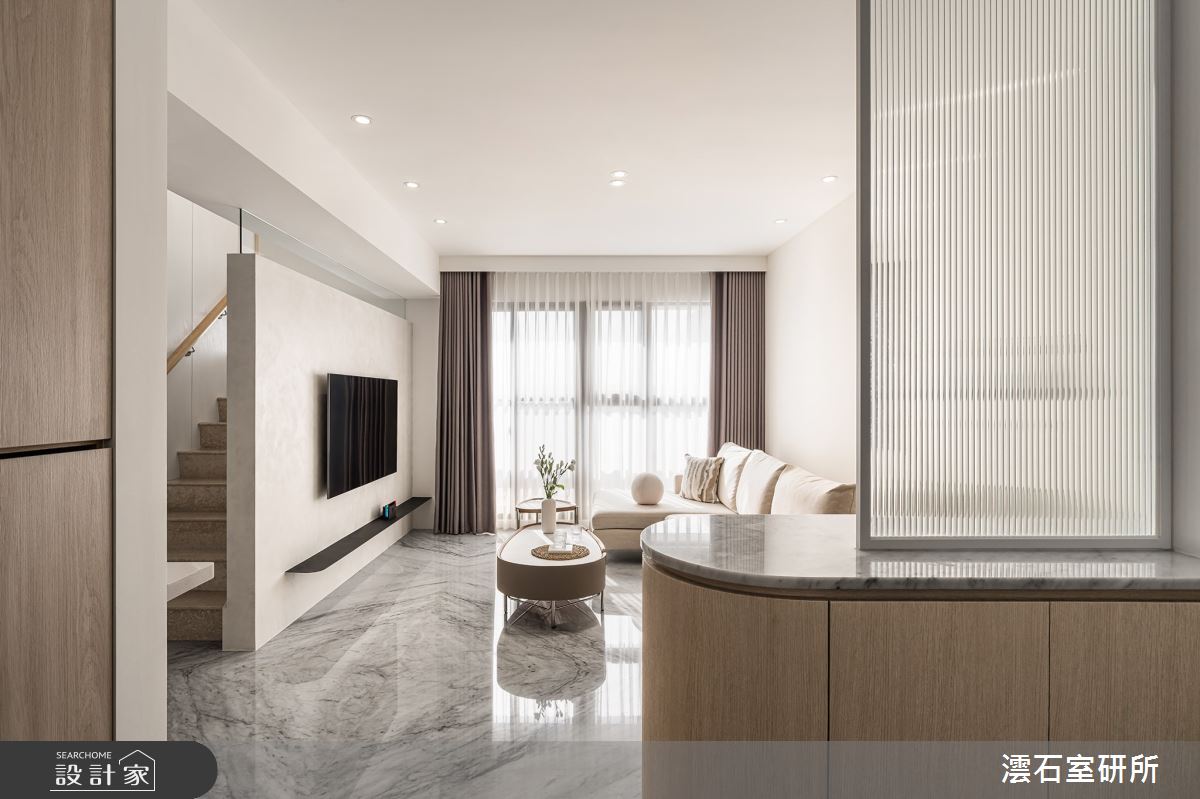 35坪中古屋(5~15年)＿現代風客廳樓梯案例圖片＿澐石室研所＿澐石_16童畫世界之2