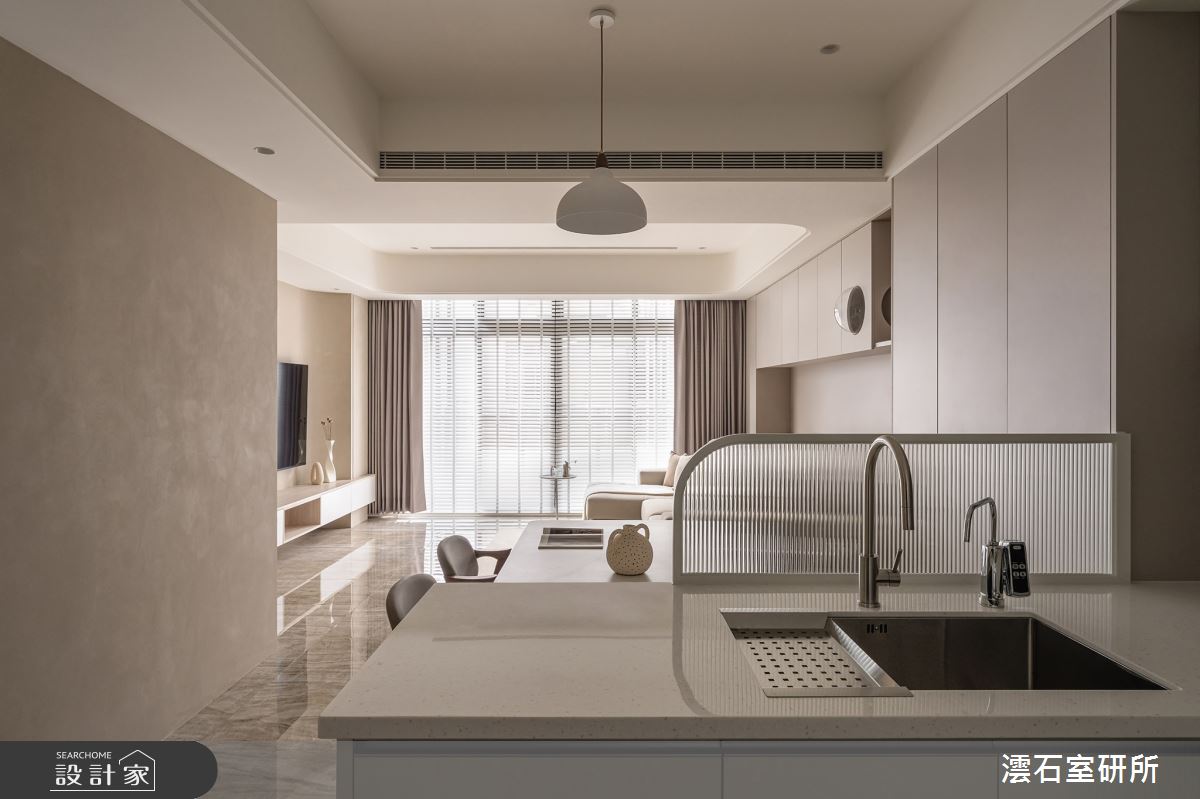 40坪新成屋(5年以下)＿北歐風客廳餐廳中島案例圖片＿澐石室研所＿澐石_20八展09之10