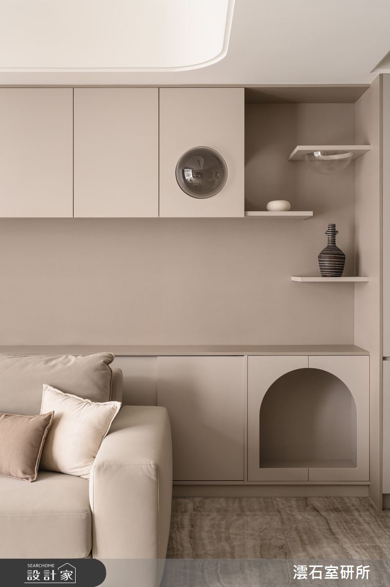 40坪新成屋(5年以下)＿北歐風客廳寵物案例圖片＿澐石室研所＿澐石_20八展09之8