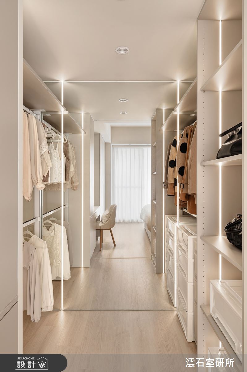33坪新成屋(5年以下)＿韓系奶油風更衣間案例圖片＿澐石室研所＿澐石_23中港雲頂之17