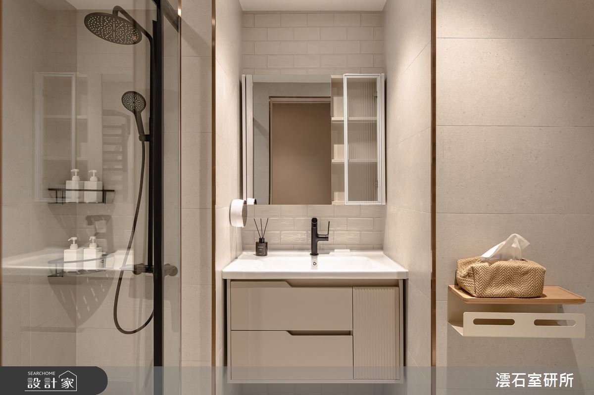 33坪新成屋(5年以下)＿韓系奶油風浴室案例圖片＿澐石室研所＿澐石_23中港雲頂之20