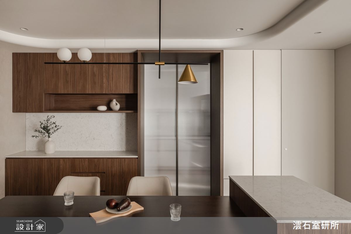 32坪新古屋(10年以下)＿現代風餐廳廚房中島案例圖片＿澐石室研所＿澐石_26寶輝國際莊園之12