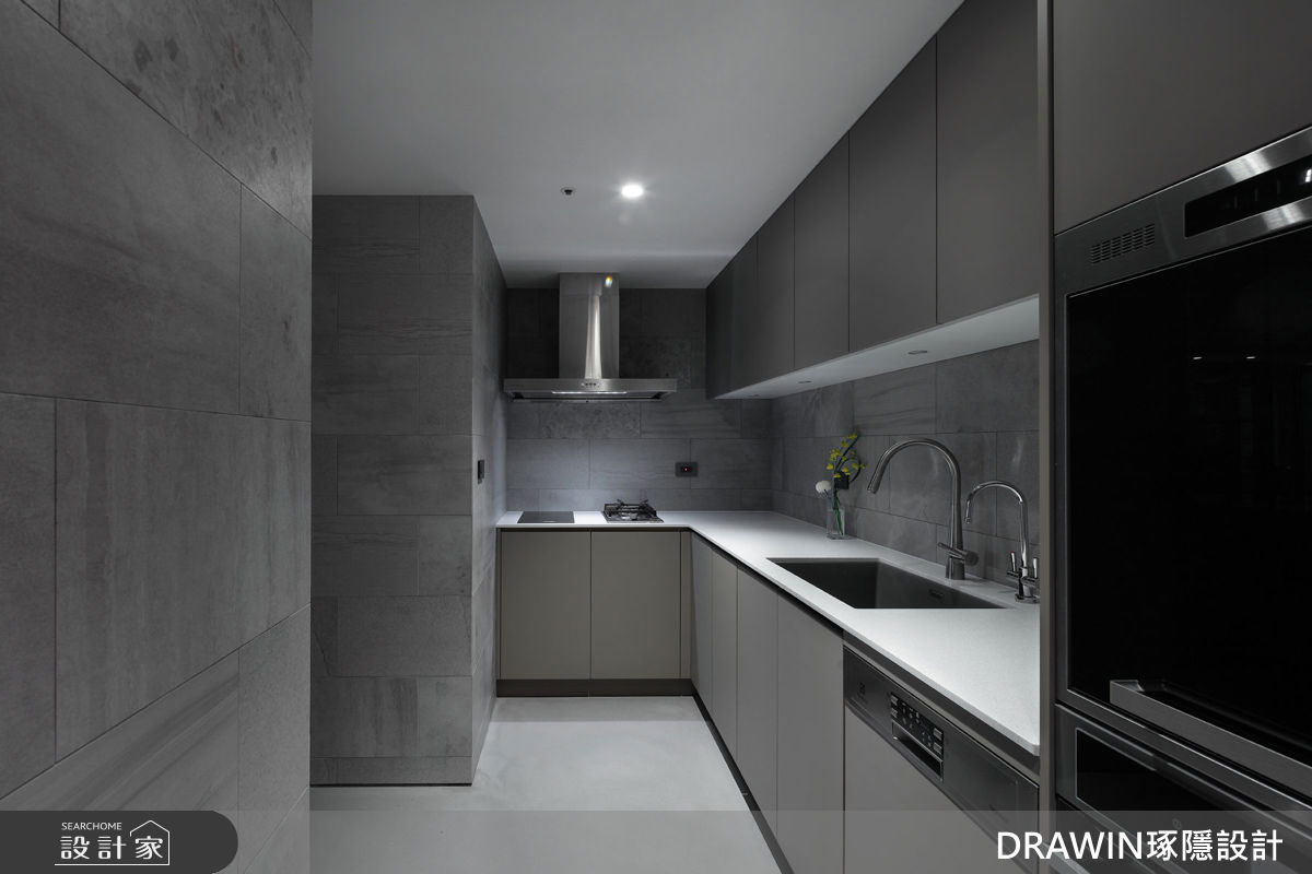 50坪中古屋(5~15年)＿現代風廚房案例圖片＿琢隱設計DRAWIN DESIGN STUDIO＿琢隱_Yenping  Residence之14